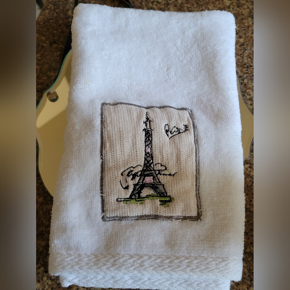 Sherry Kline Parisian Embroidered Large Hand Towel